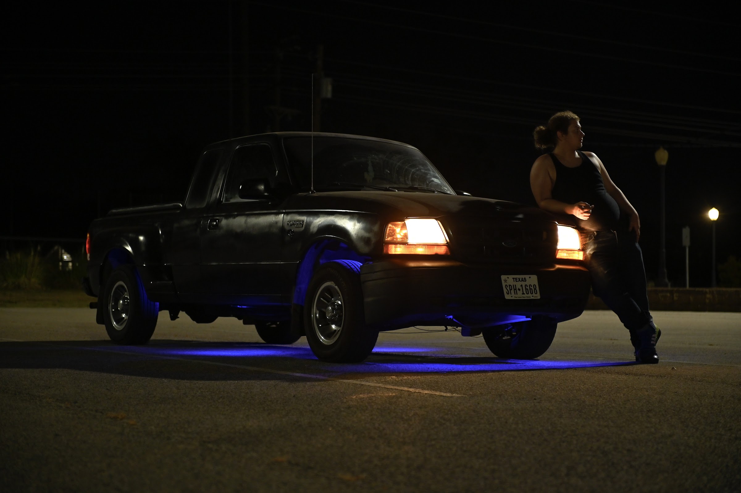 A Ford Ranger seen from the side in warm evening light — car photography in East Texas by Kaden Baker